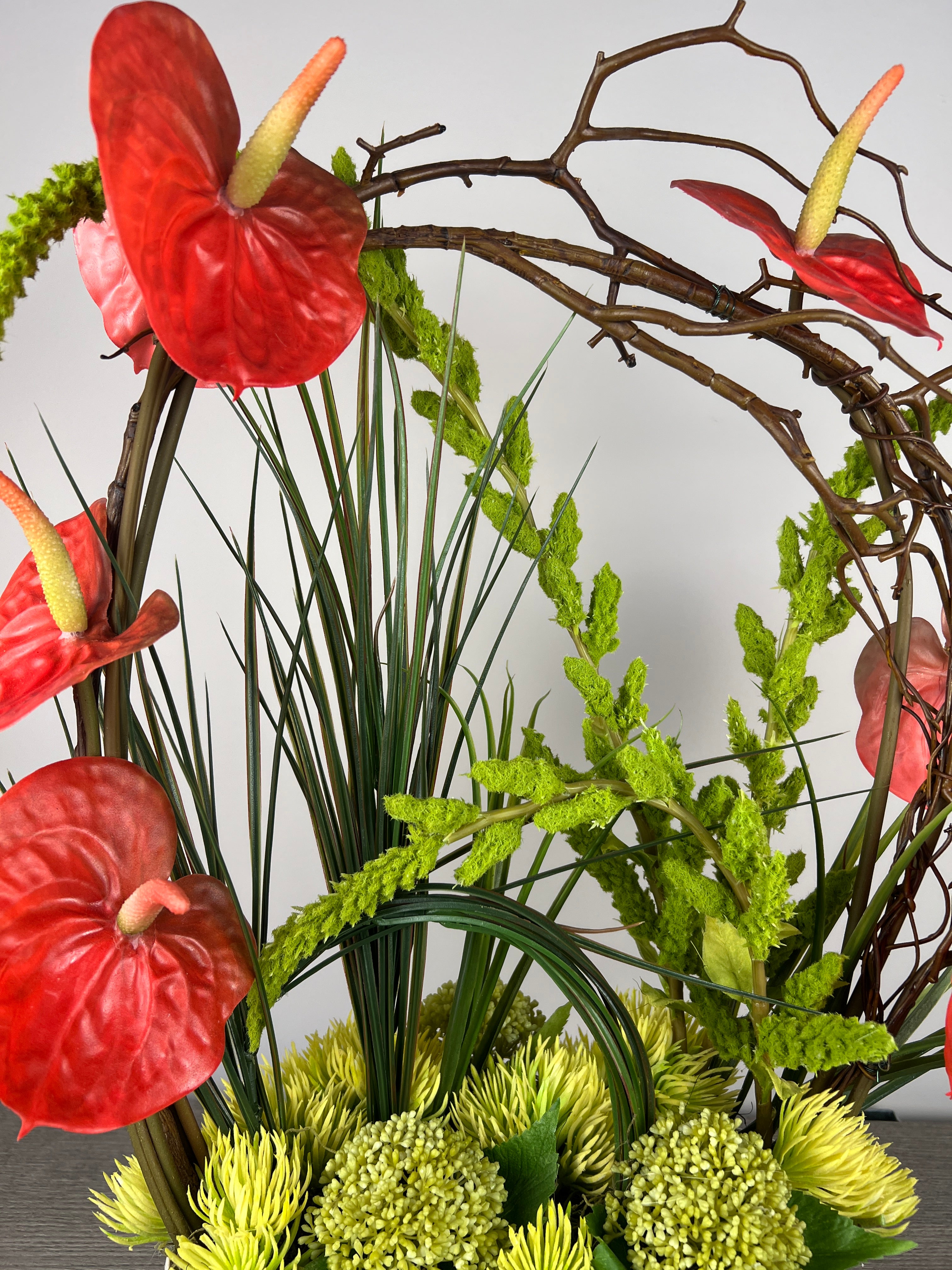 anthurium decoration Red Anthurium arrangement – ZDecor
