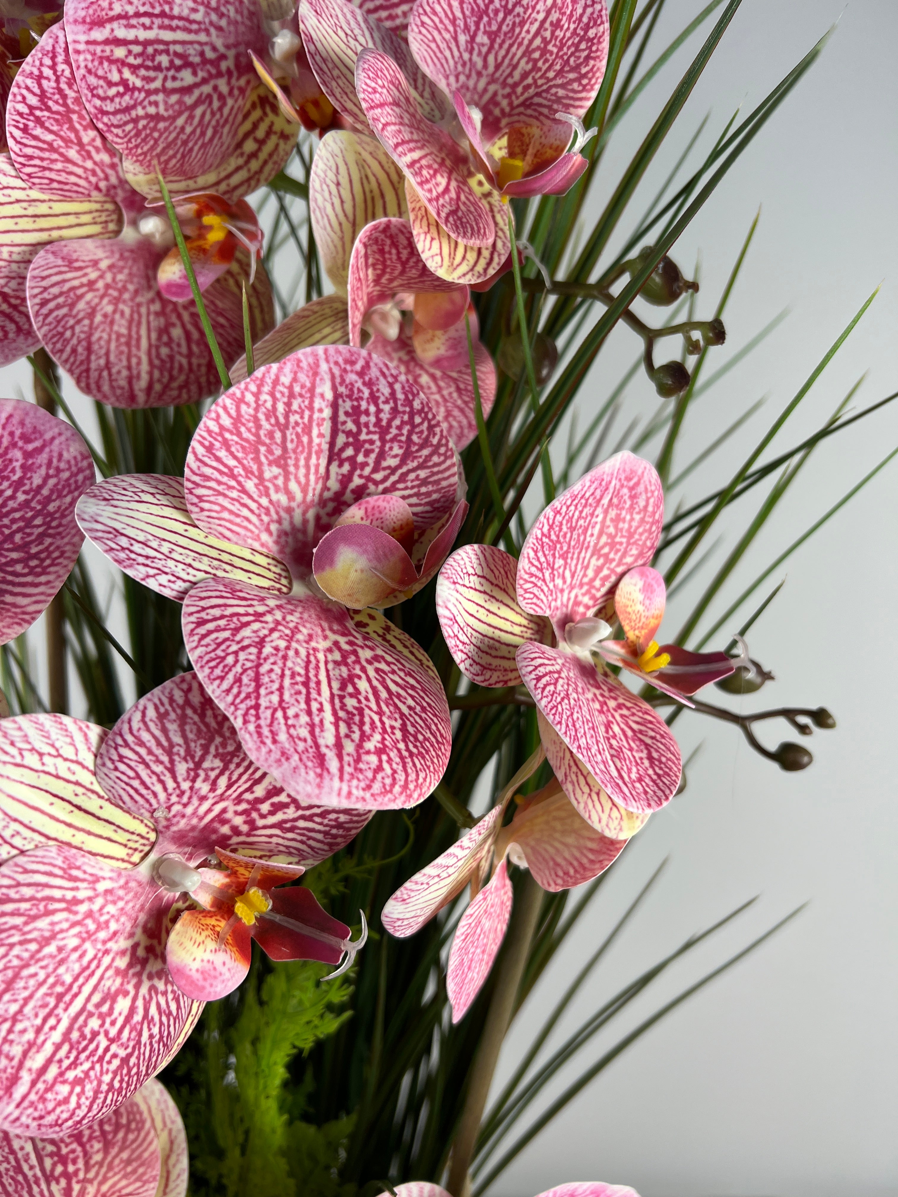 Artificial Pink Orchid Centerpiece Arrangement